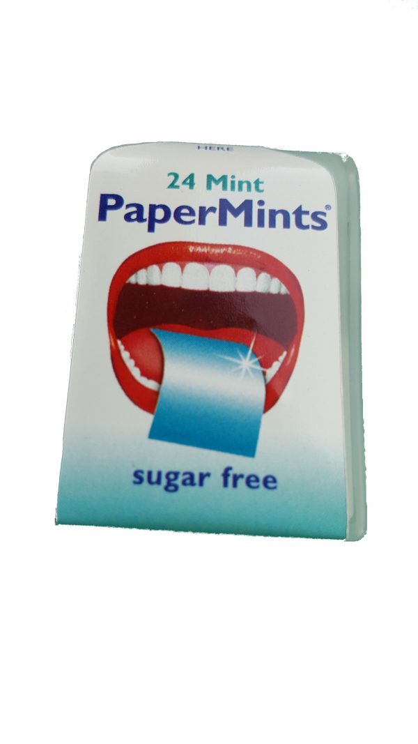 papermints fresh breath strips without background