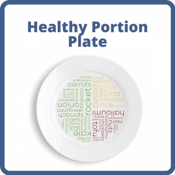 Healthy Portion Plate - Vegetarian - calorie control