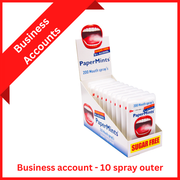 Business account PaperMints spray