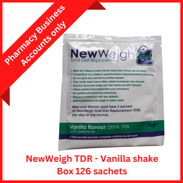 NewWeigh vanilla shake - pharmacy business accounts